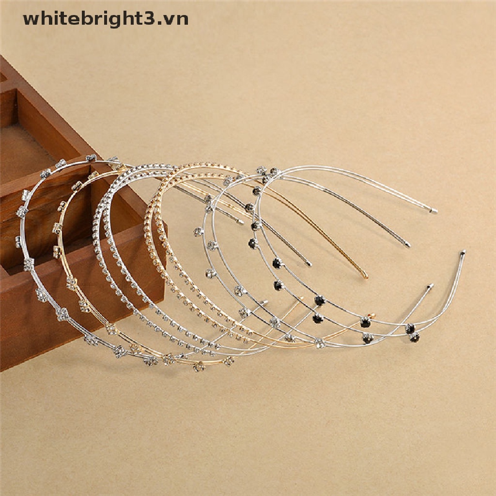 Băng Đô Kim Loại Đính Đá Thời Trang 2017