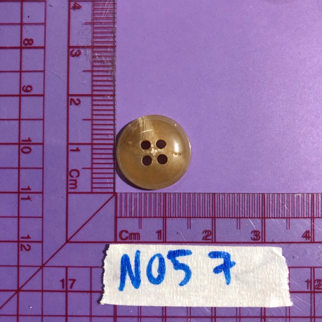 Combo 10 nút áo nâu xám vân N057-N060