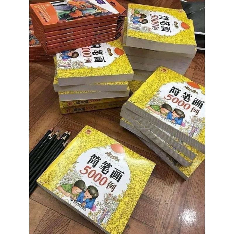 Tô màu 5000 hình Tặng kèm 12 bút chì màu
