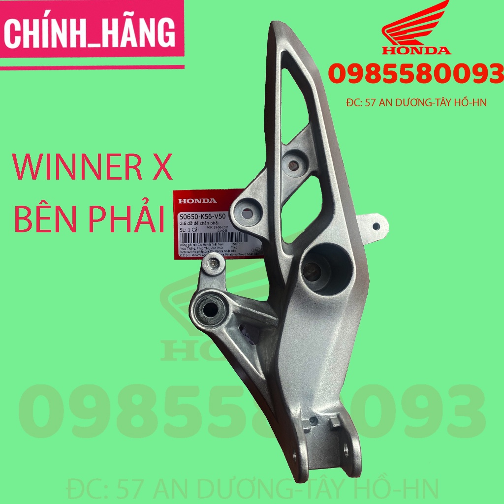 Giá đỡ để chân xe Winner X chính hãng Honda