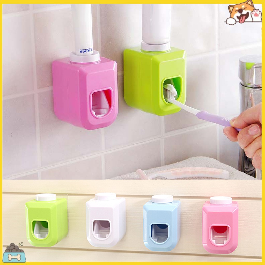 SPBS_Fashion Bathroom Home Wall Mount Touch Automatic Squeezer Toothpaste Dispenser