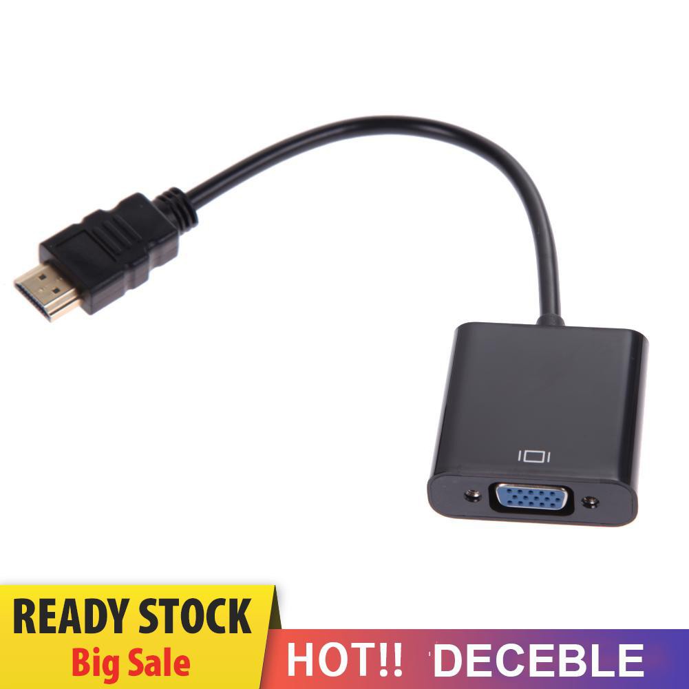 Deceble 1080P Micro HDMI-compatible / Mini HDMI-compatible / HDMI-compatible to VGA Converter Adapter with Audio