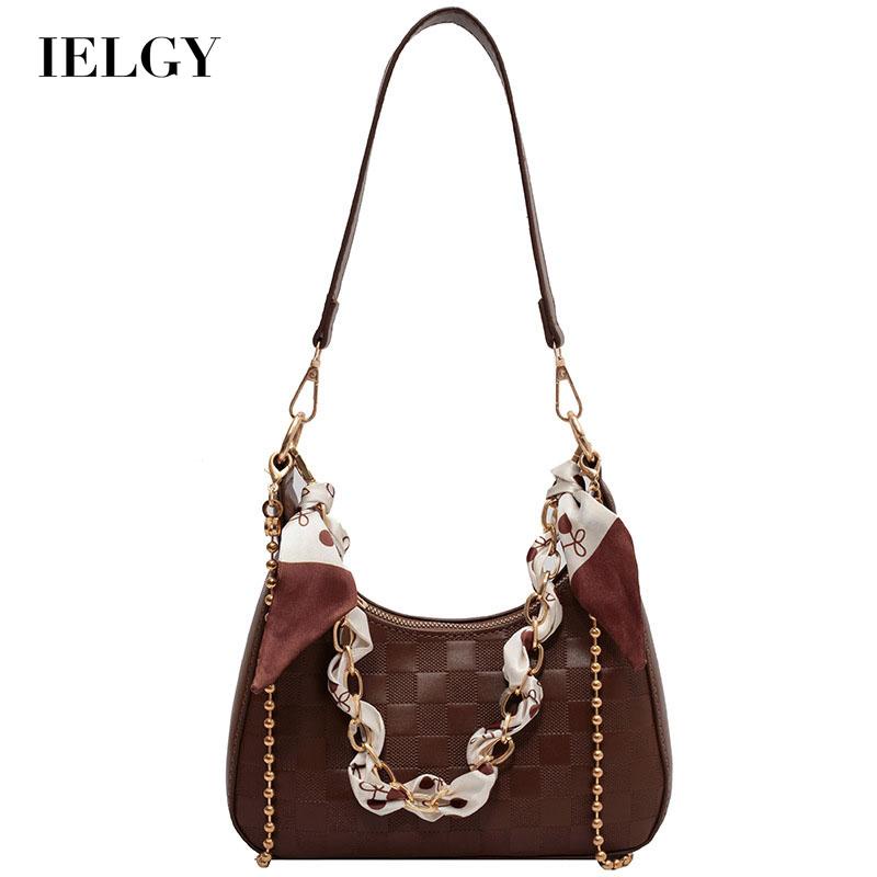 IELGY Túi Đeo Vai / Kẹp Nách Phối Dây Xích Thời Trang Dành Cho Nữ