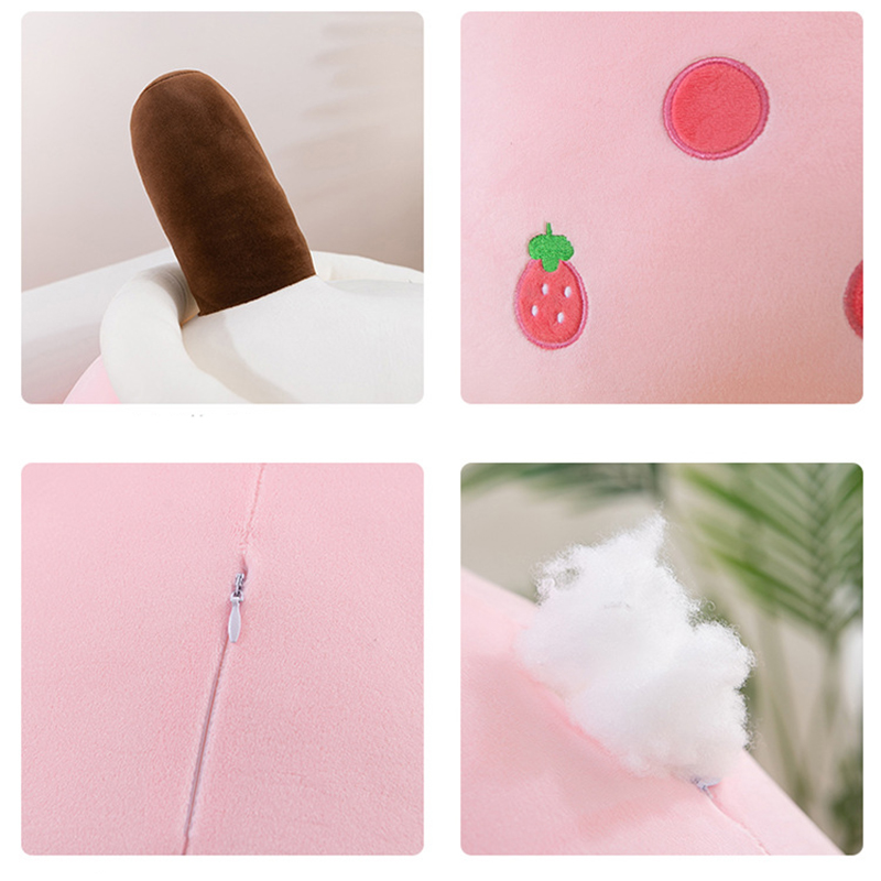 Thú nhồi bông hình ly trà sữa mềm mại đáng yêu