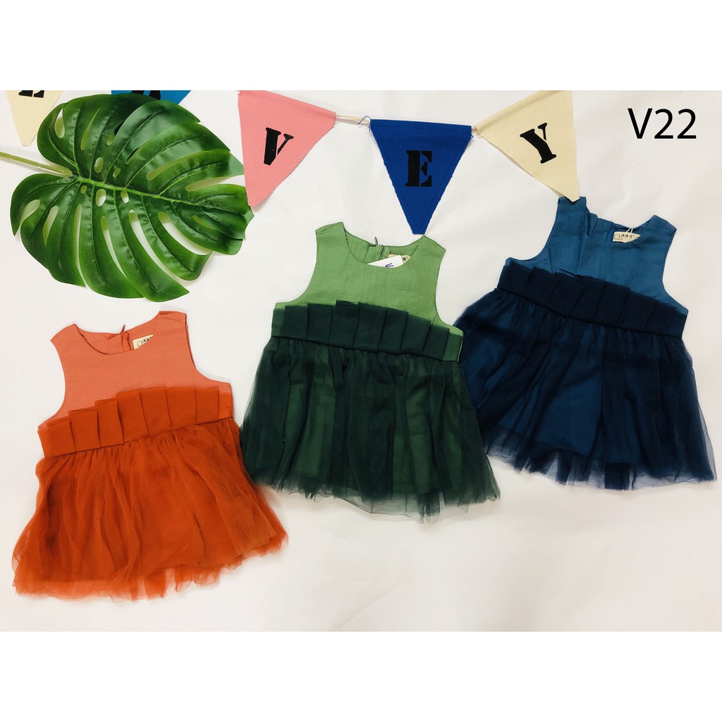 Váy von xếp cho bé gái (từ 1 - 8 tuổi) VEMZKIDS