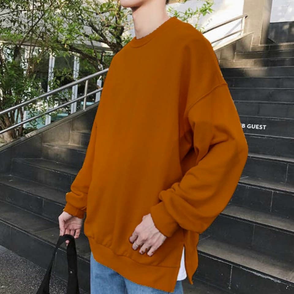 [Ảnh Thật] Áo Sweater Nam Xẻ Tà Thun PE 2 Size M L AK160 Áo Sweater Nam Nữ TD Fashion