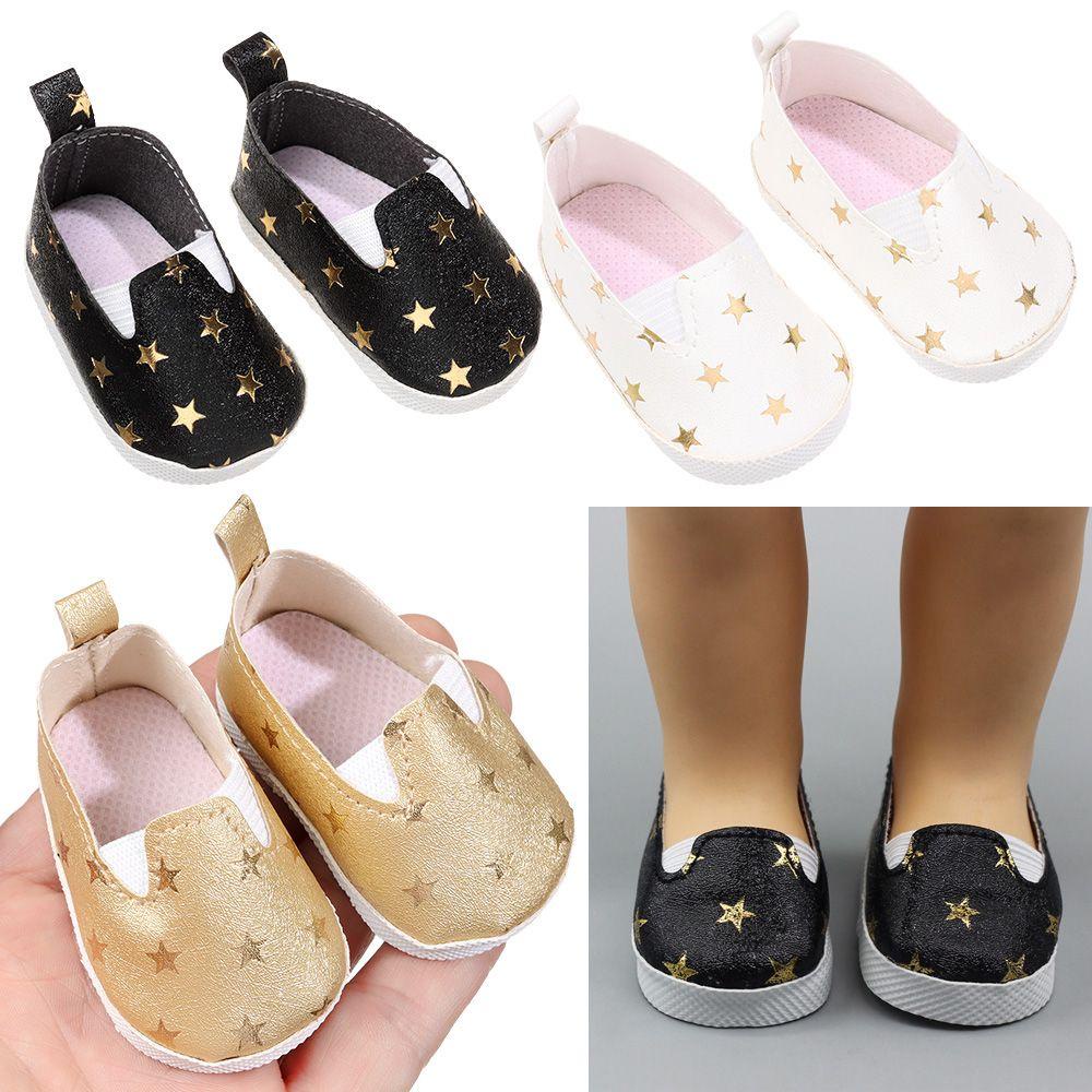 Set 2 Giày Búp Bê 6.5cm 16 Inch Xinh Xắn Đáng Yêu