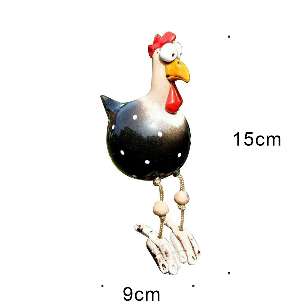 Bergenww_my Chick Ornament Decorative Lovely Attractive Resin Animal Statue Chicken Family Ornament Figurine for Home