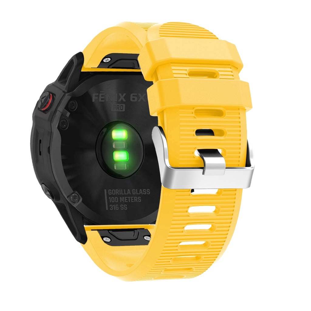 Dây đeo đồng hồ thay thế silicone 26mm cho Garmin Fenix 6X 5X 5X Plus/3/3HR/D2 Bravo