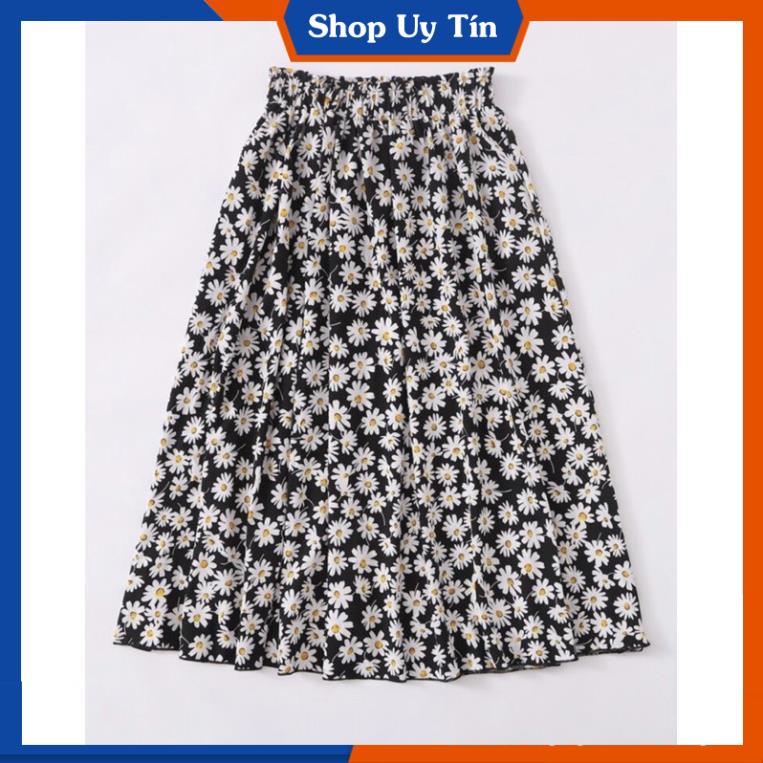 [Hàng Cao Cấp] -  Chân váy dài nữ hoa cúc mùa hè siêu xinh | BigBuy360 - bigbuy360.vn