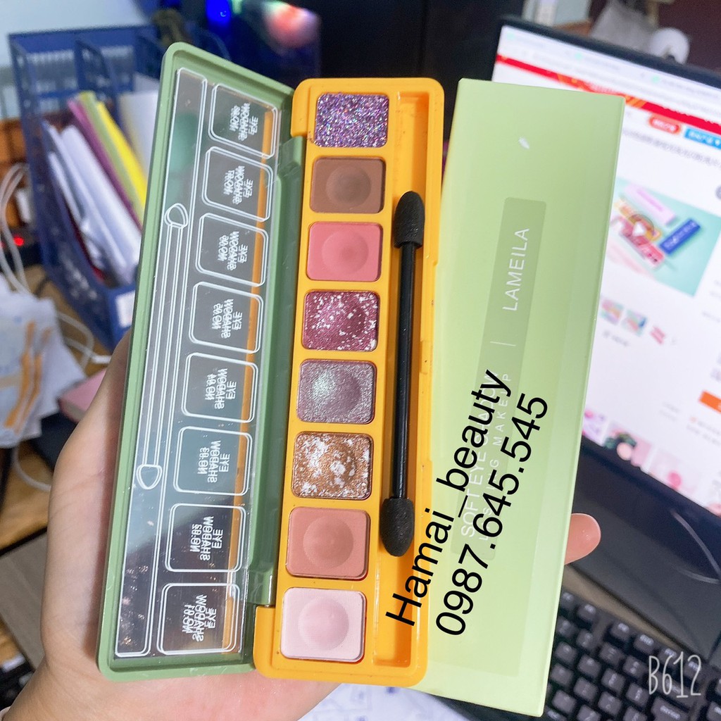 Bảng mắt 8 ô lameila nhiều màu F204 | BigBuy360 - bigbuy360.vn