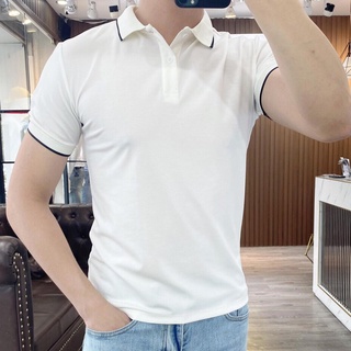 Áo Polo nam ngắn tay cổ bẻ Viền Tay, áo thun nam cổ bẻ Mới LAT0011