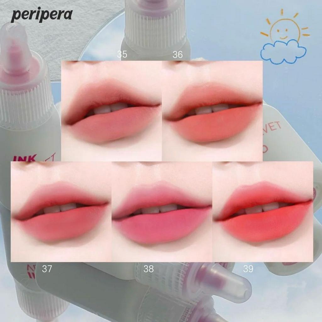 Son kem PERIPERA mịn lì bền màu căng mọng Ink Velvet PERI02