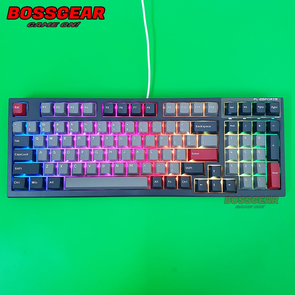 Bàn phím cơ FLEsports FL980CP Hotswap Kailh box switch LED RGB Chính hãng