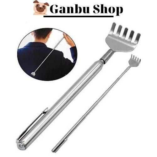 Cây Gãi Lưng Inox Massage Vai Gáy Gấp Gọn