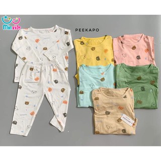 Quần Áo Ngủ Dài Tay Cho Bé Trai Bé Gái Peekaboo [SIÊU ĐẸP SIÊU RẺ] Quần Áo Trẻ Em Thu Đông Giá Rẻ