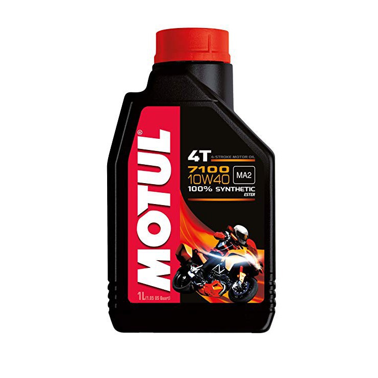 Nhập Pháp Motul 7100 10W40 1L Công nghệ Ester - nhớt tổng hợp cao cấp cho xe tay côn, phân khối lớn, đi phượt