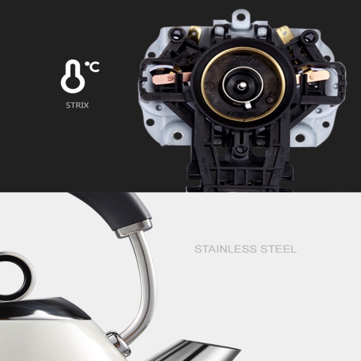 Ấm đun nước siêu tốc Morphy Richards MR7456A, dung tích 1.5L, công suất 1850W - Hàng Chính Hãng