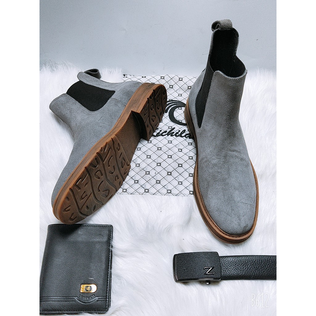 [ Hot ]Giày Chelsea Boot Nam Da Lộn Thời trang, Đế cao cấp - Loại 1 ( Bảo hành 12 tháng) Lạc Hồng Store