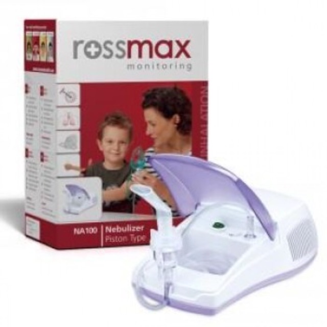 Máy xông mũi họng khí dung ROSSMAX NA100 điều chỉnh tốc độ phun cho trẻ em và người lớn