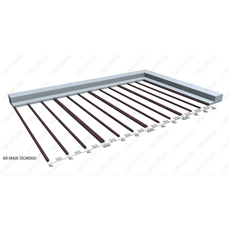 Combo 50 chốt nhựa + vít dùng cho sàn gỗ nhựa composite hồ bơi, ban công