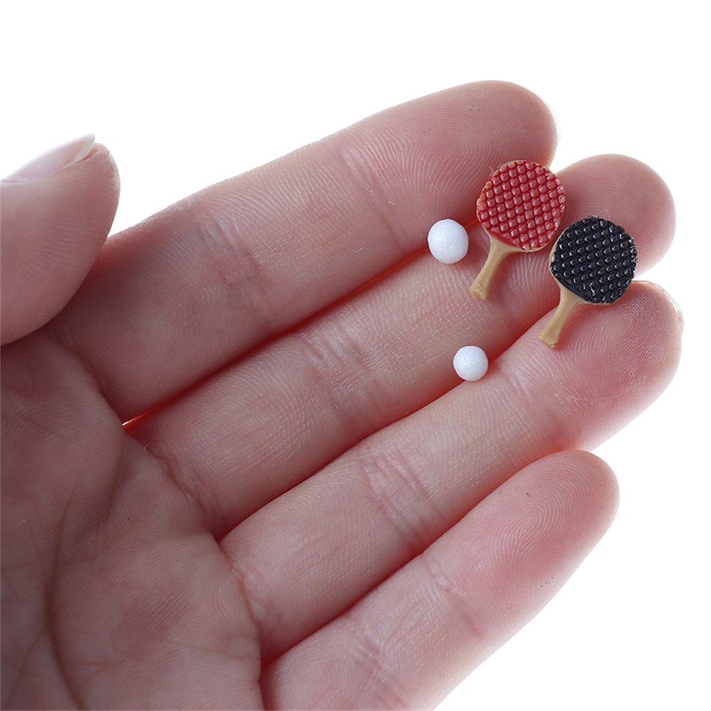 NICKOLAS Mô Hình Bàn Đánh Bóng Bàn Mini DIY Kèm Bóng Trang Trí Nhà Búp Bê