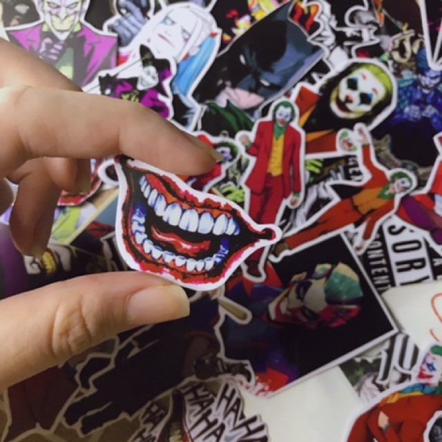 Sticker JOKER DC dán mũ dán laptop dán điện thoại