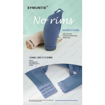 Áo lót nữ Symuntie cao cấp, mút mỏng không gọng, chun kéo ngực tạo khe, ôm nâng ngực dễ chịu. Sumo S21. Ảnh. video thật.