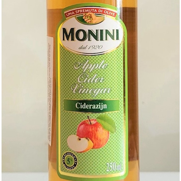 [Chai 250ml] GIẤM TÁO [Italia] MONINI Apple Cider Vinegar (pkg)