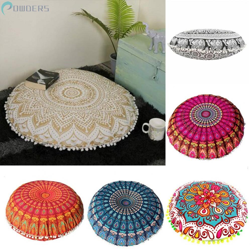 Áo Gối Hình Tròn Phong Cách Bohemian 43x43cm