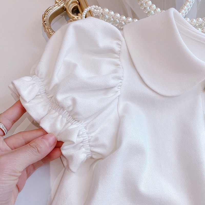 Bộ Trang Phục Mùa Hè Hai Mảnh Áo Tay Ngắn Phong Cách Thời Trang Mới 2022 Dành Cho Bé Gái