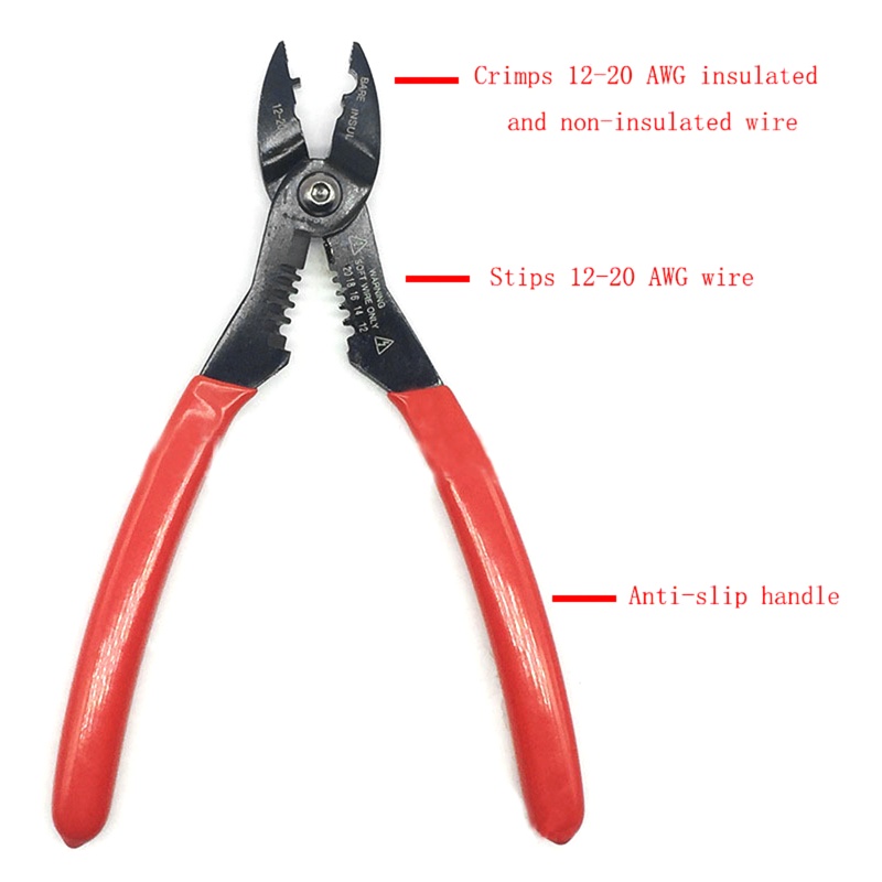 Kìm Tuốt Dây Điện Cách Nhiệt Không Trượt Kèm Tay Cầm Chống Trượt