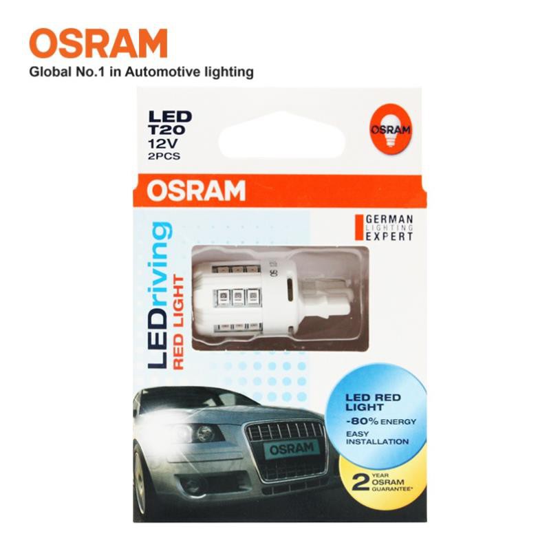 Bóng đèn led chân ghim nhỏ OSRAM STANDARD RETROFIT W21W 12v màu đỏ