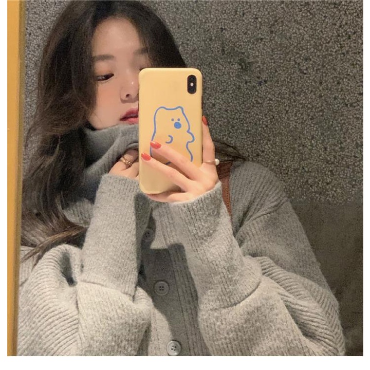Áo Khoác Len cardigan Cổ Lọ Thời Trang Nữ Tính