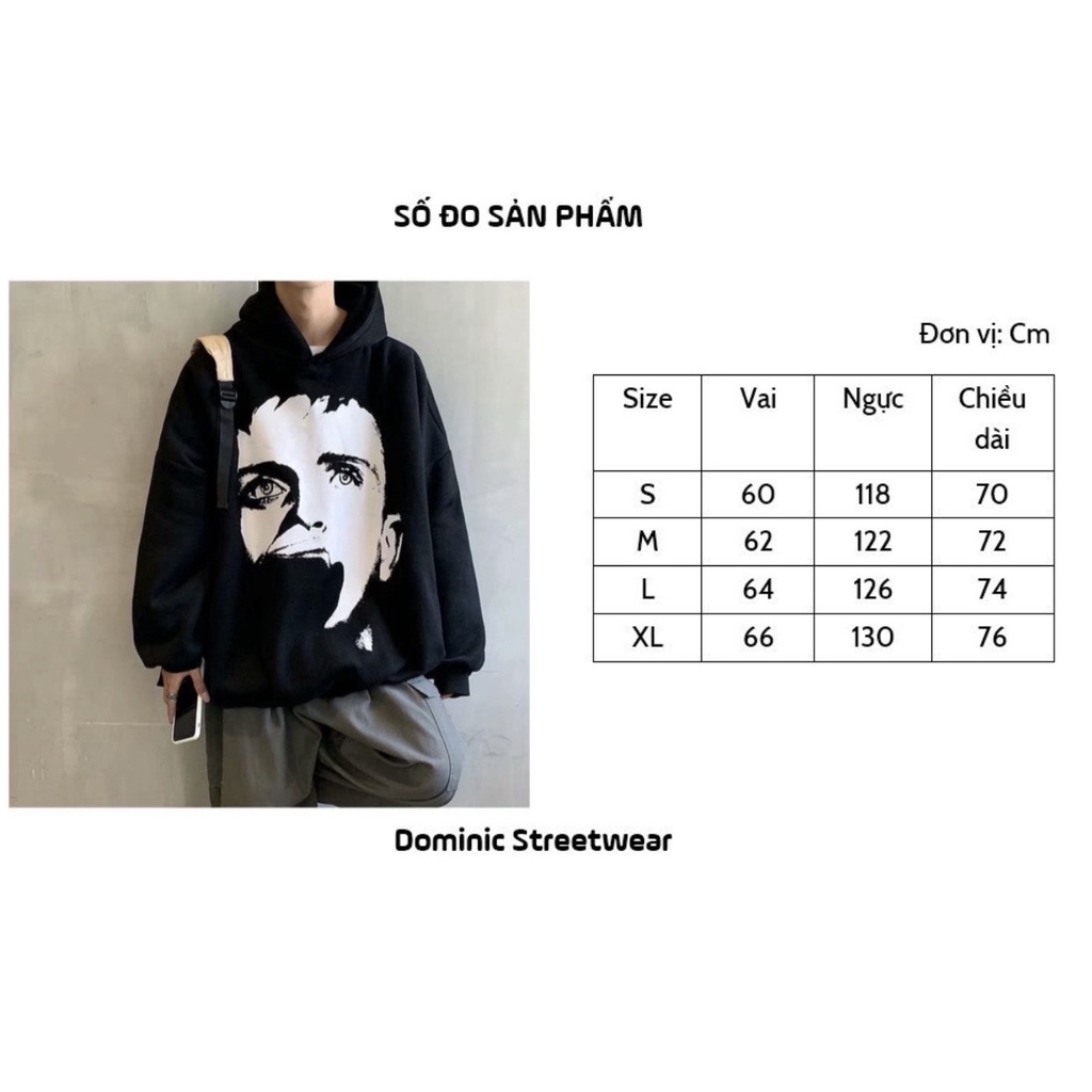 Áo hoodie - TINOWEAR áo nỉ in hoạt tiết mặt người ngầu chất form thụng phong cách Ulzzang | BigBuy360 - bigbuy360.vn