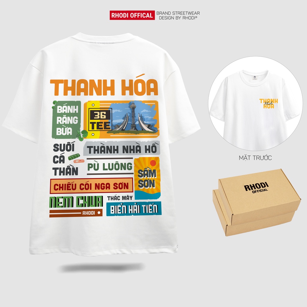 Áo phông local brand RHODI dáng tay lỡ unisex phong cách ulzzang nelly thế hệ genz 36TEE