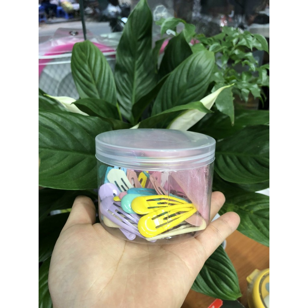 Hộp 20 kẹp tóc màu pastel siêu xinh