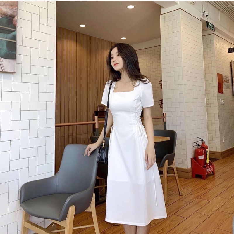 Đầm ôm body dáng chứ A đan dây cách điệu