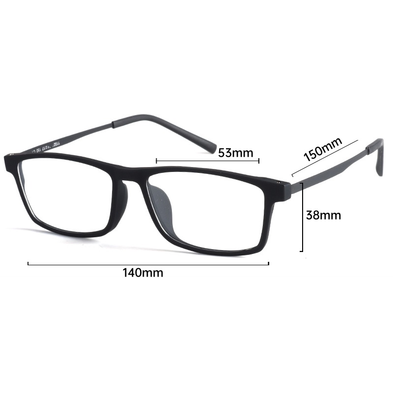 Kính Mát HEVIA Gọng Titan Tròng To Siêu Nhẹ Co Giãn Thoải Mái Thời Trang Cho Nam PT040