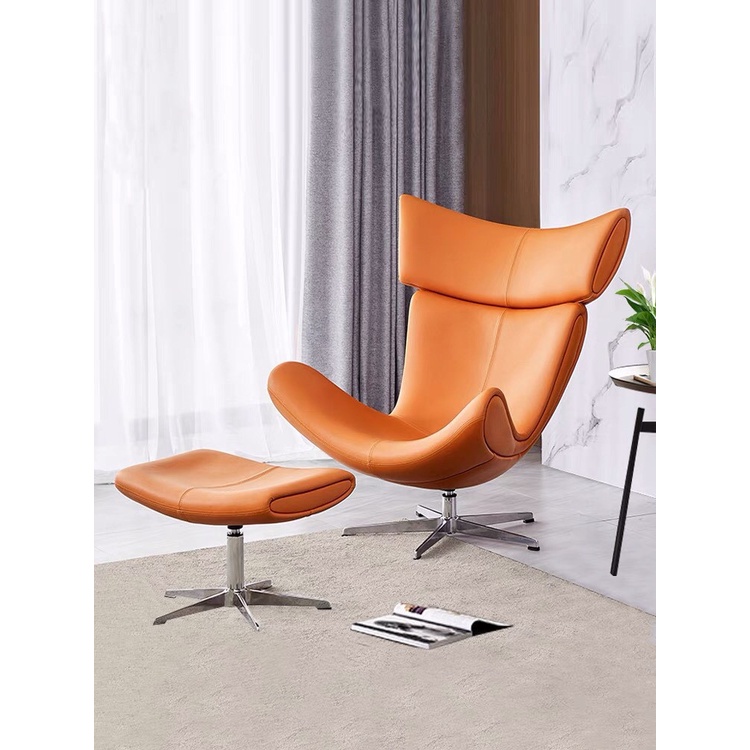 Ghế sofa lười nghệ thuật sang trọng - ghế SOFA thư giãn kèm đôn chân xoay hiện đại, ghế nghỉ trưa decor cao cấp