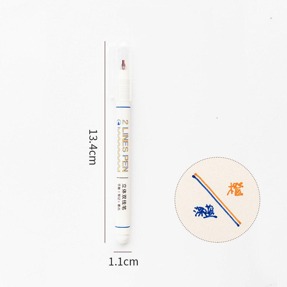 Set 6 Bút Mực Gel Hai Màu Sáng Tạo Dành Cho Học Sinh / Nhật Ký