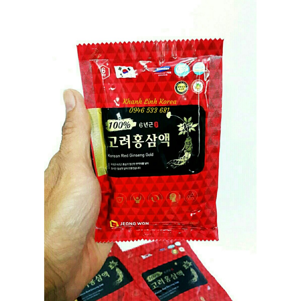 Nước Hồng Sâm Hàn Quốc Jeong Won Cao Cấp, Hộp 30 gói x 80ml | BigBuy360 - bigbuy360.vn