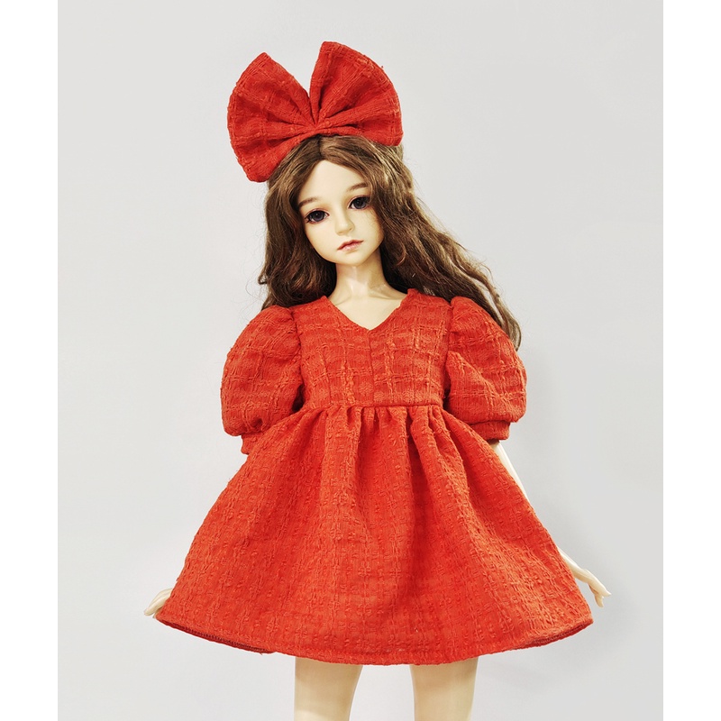 Đầm Búp Bê BJD 26-60cm 1/3 1/4 1/6 Kèm Băng Đô Xinh Xắn
