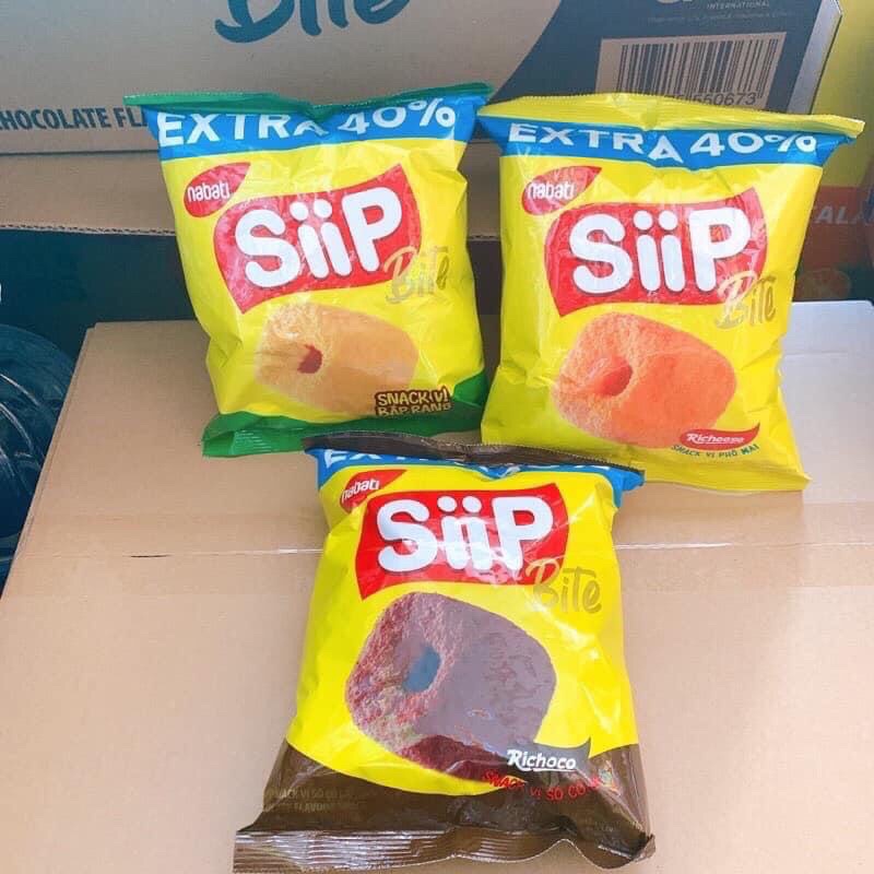 (3 Vị) Bánh Snack Nabati Siip Bite 40g (Socola , Phô mai, Bắp)