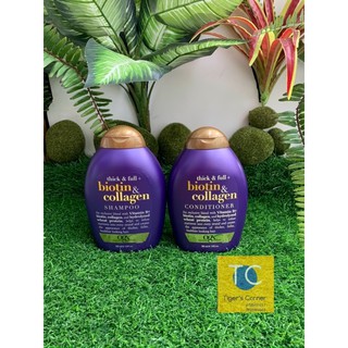 Cặp dầu gội xả biotin ogx 385ml