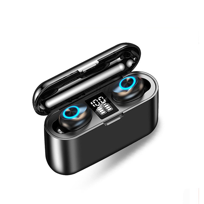 SUNHAI Tai nghe Bluetooth không dây F9 TWS 5.1 âm thanh HIFI mini hỗ trợ cuộc gọi iOS / Android HD