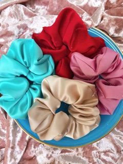 Sỉ lẻ cột tóc scrunchie lụa
