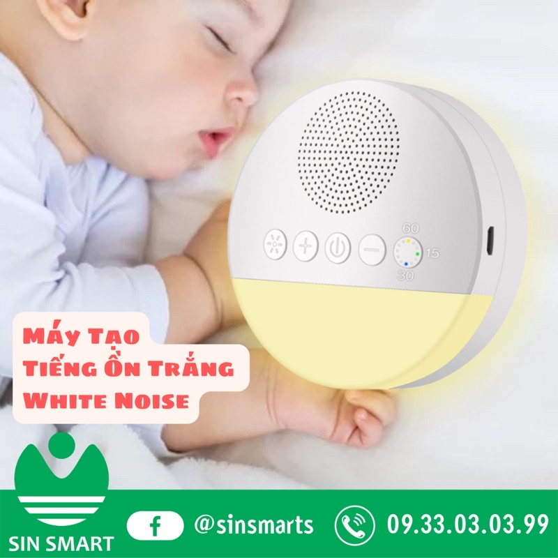 [BH 12 Tháng] Máy Nghe Tiếng Ồn Trắng tạo tiếng ru giúp bé ngủ ngon, sâu giấc shop Sin Smart