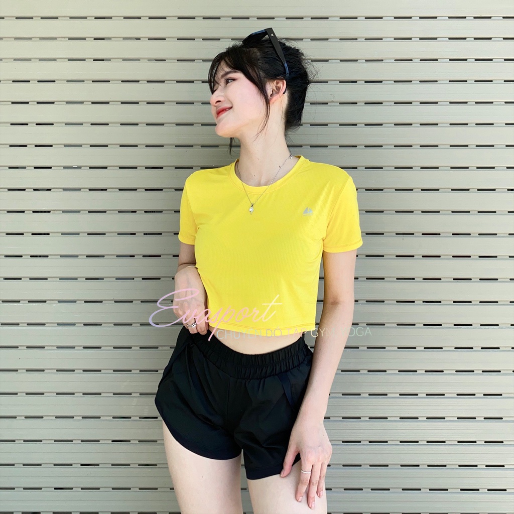 Áo Croptop Thời Trang Nữ NAQIYAYABEI Hàng Quảng Châu Chất Siêu Thoáng Phong Cách Cá Tính Năng Động - EvaSport_vn