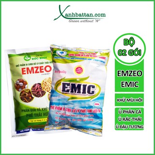 Bộ 2 Gói Emzeo Emic Khử Mùi Hôi, Ủ Đậu Tương , Ủ Rác Thải Và Ủ Phân Bón